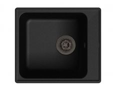 Мойка кухонная Granfest GF - Z17 (ECO-17), 420х480х180мм, черный, искусственный камень