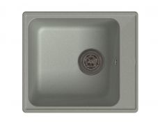 Мойка кухонная Granfest GF - Z17 (ECO-17), 420х480х180мм, серый, искусственный камень