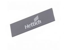 Заглушка для ящика InnoTech Atira с лого Hettich, пластик, цвет серебристый/хром, Art.9194652, Hettich