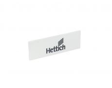Заглушка для ящика InnoTech Atira с лого Hettich, пластик, цвет белый Art. 9194647, Hettich