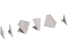 Комплект угловых элементов для треугольного бортика 55\54, цвет серый
