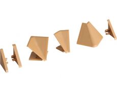 Комплект угловых элементов для треугольного бортика 55\54, цвет песочный