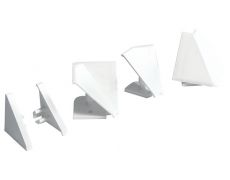 Комплект угловых элементов для треугольного бортика 55\54, цвет белый