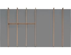 Scandi Ёмкость в базу 900, для столовых приборов, отделка под дуб/орион серый
