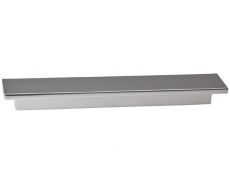 Ручка накладная L.58мм, отделка сталь шлифованная