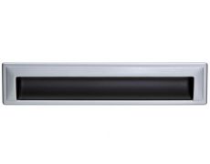 Ручка врезная 192мм, отделка титан + хром матовый лакированный
