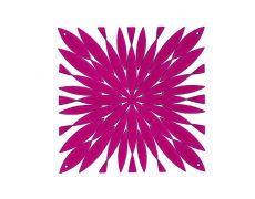 Комплект декоративных панелей DAISY 254х254мм (6 штук), отделка розовая