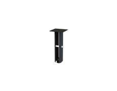 Ножка декоративная Бруклин, h.250, отделка черный бархат (матовый)+белый